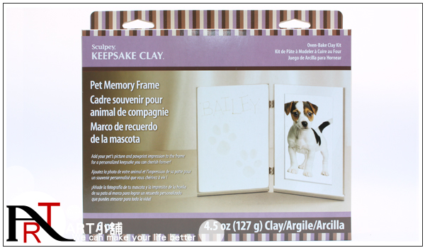 （ART）美国Sculpey Keepsake系列 宠物掌印纪念相框组