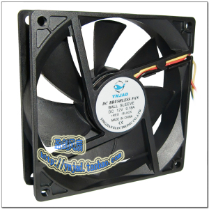 正品 YNJAD/盈剑 直流9225 12V 双滚珠轴承 9CM散热风扇
