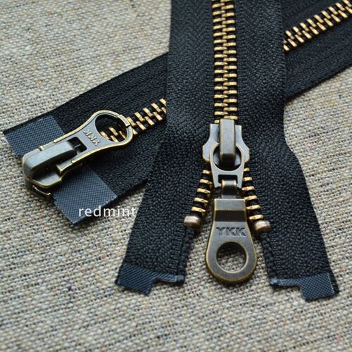 ykk金属拉链5号古铜双头拉锁
