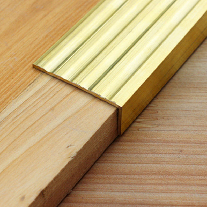 加厚铜条 7字型地板铜压条 l型压边条 修边装饰压条 4.8x1.