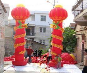 6米华表灯笼柱/华表柱/华表盘龙柱/擎天柱/充气立柱子  凯旋气模