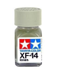 TAMIYA/田宫 80314 XF-14 陆军战机明灰绿色 10ml珐琅油性漆