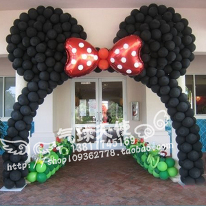 米奇米妮气球拱门 宝宝百天满月生日 结婚庆典公司商场气球造型