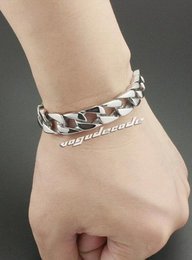 时尚风钛钢银色高硬度手链包邮