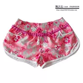 Mùa hè nam năm điểm quần bãi biển in quần short nam và nữ giản dị cotton polyester quần nhanh lướt sóng quần bơi 	ao quần đi biển	