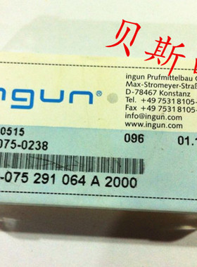 INGUN英刚探针GKS075 291 064A2000（三面切尖头型）测试针 顶针