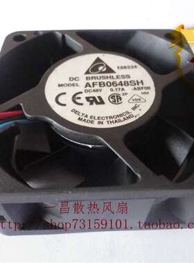 台达6cm 6025双轴承风扇48v 0.12a散热风扇 AFB0648SH 3线测速