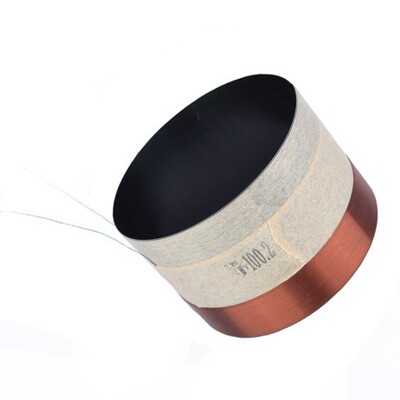 竞颖配件100.2芯BASV耐高温骨架圆线低音线圈100.2黑铝低音音圈