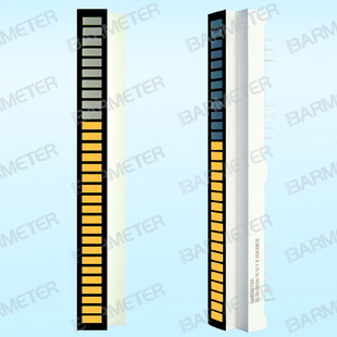 6605S 30段66mm长 厂家直销 BL30 黄色 LED光柱显示器件