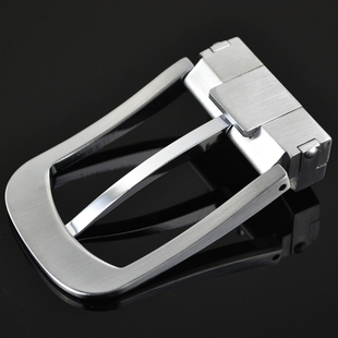 银色铜扣头3.4针扣腰带头子打孔有洞打眼无皮带条扣针皮带头男女