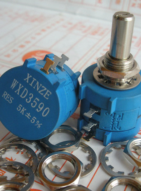 XINZE WXD3590S  2W线绕电位器 出口精密多圈电位器5K+-5%