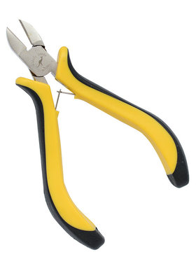 威特力 125mm防滑双色柄斜嘴钳 5寸镍铁合金迷你斜咀钳