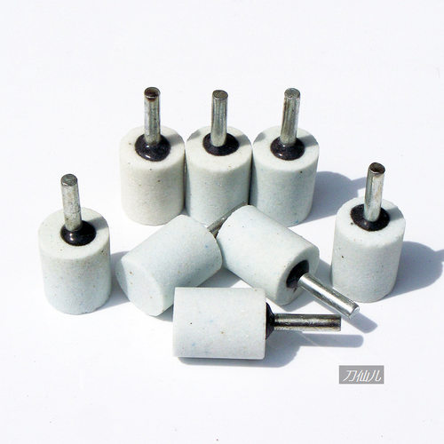 白刚玉磨头圆柱形头柄毫米