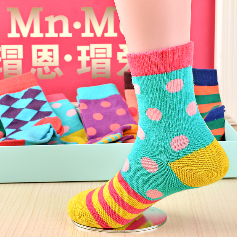 6双包邮 春秋儿童袜纯棉男女童卡通中筒全棉袜|msdalam kategori Kanak-kanak/Bayi/Keluarga dipasang, sarung kaki kanak-kanak (0-16 tahun) - dari Buy2taobao.com untuk memberikan perkhidmatan ejen Taobao profesional membeli