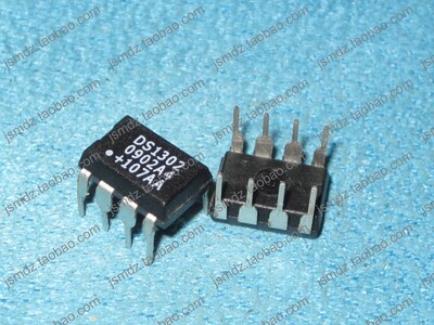 进口芯片 兼容性强 白字 DS1302N DS1302  直插DIP8 时钟芯片