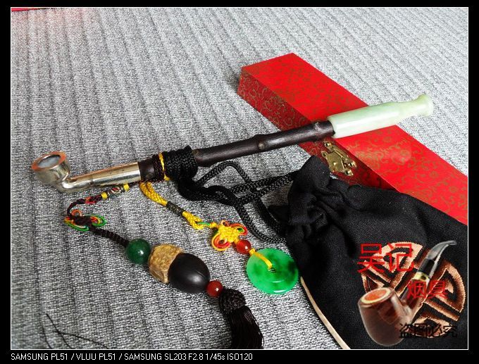 【吴记烟具】中式烟斗白铜烟锅旱烟袋旱烟锅老烟锅老烟斗老烟袋