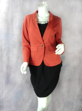 68元甩!ZOKO倬可儿专柜正品针织罗马料女春针织外套OL上衣A0020