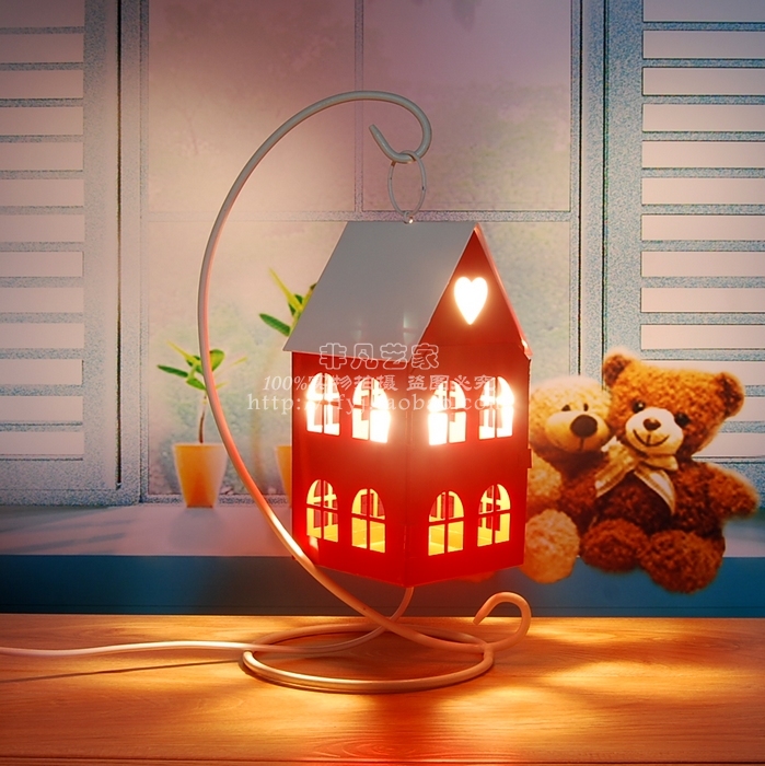 欧式田园简约现代卧室床头台灯创意家居装饰温馨小屋婚庆结婚送礼