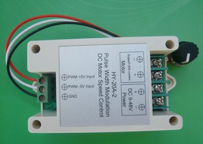 HY-20A-2 PWM直流电机调速器 支持变频输入控制 0-5v控制 9V-48V