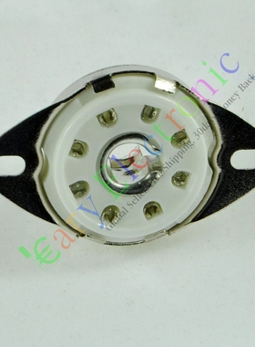 八脚陶瓷电子管GZC8-Y-8镀银管座适5B254 4P1S EBL21 C3G ECH21等