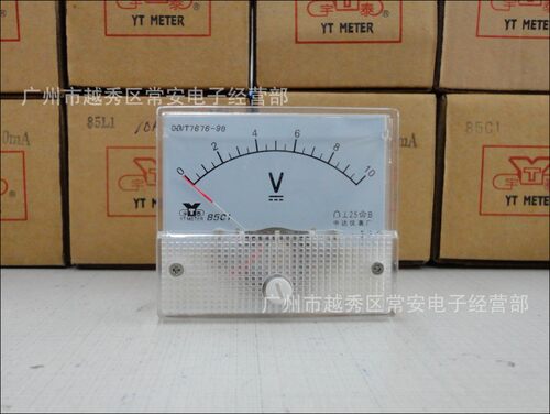 上海宇泰 指针式直流电压表 85C1-V 56*64