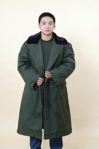 男士军绿冬棉服防寒服包邮军大衣