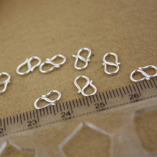 饰品纯银搭扣项链手工材料