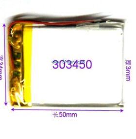 3.7V聚合物锂电池 323450 303450 500MAH MP3 MP4 MP5 魅族M3电板