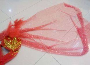 新疆帽 新疆舞蹈帽 新疆花帽 舞蹈帽 纱长1米 宽70cm60cm