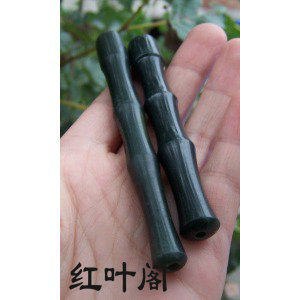 天然和田玉青玉烟嘴Y21*长玉石烟嘴/件
