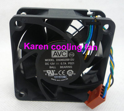 全新原装AVC 6025 12V 0.7A DS06025B12U P021 4线散热风扇双滚珠