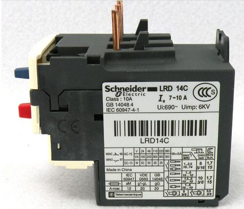 原产施耐德(上海) 热过载继电器 LRD14C LR-D14C 7-10A 原装现货
