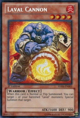 游戏王 美版 正版 - 熔岩炮手 Laval Cannon/银碎/HA06