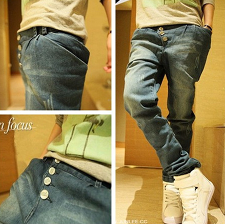Jeans pour adolescent pieds Slim pour Quatre saisons - Ref 1468279 Image 1