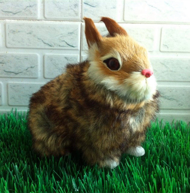 仿真动物 仿真小白兔 中蹲兔 宠物玩具 摄影道具 教学模型包邮