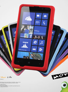 色布Seepoo诺基亚Nokia Lumia 820手机保护套 硅胶套820t保护外壳