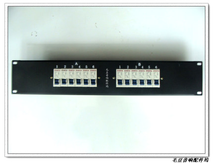 2U塞孔板6路16A德力西空开机柜电源开关面板其他HIFI音箱配件