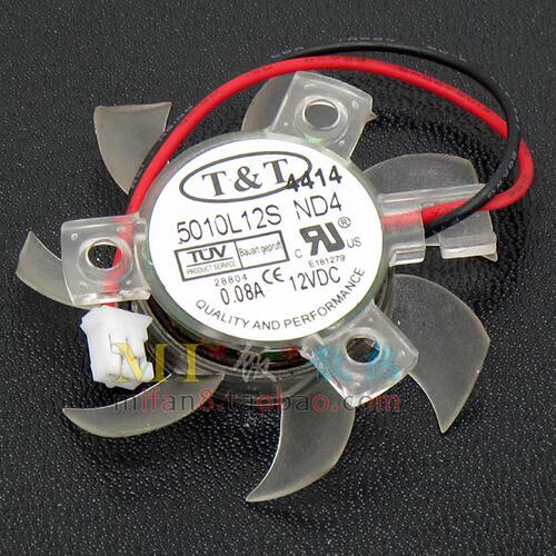 华硕EAX1300 1600PROT&T 5010L12S 显卡风扇 直径46MM 孔距25MM