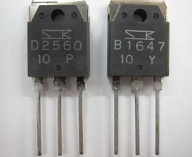 2SB1647 2SD2560 B1647 D2560进口原装拆机 配对管 对3.5元