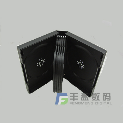 光盘盒子 DVD光盘盒 12片装 可插封页有膜 黑色DVD盒子