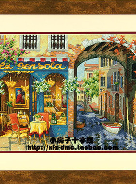 小房子十字绣 正品DMC套件-迷人的水道 70-35306 油画满绣 摆件