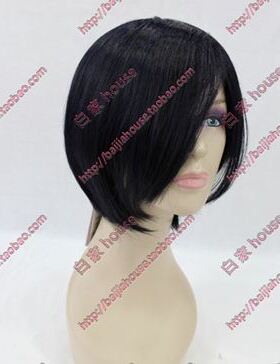 COSplay假发 薄樱鬼 土方岁三 APH 港仔黑色BOBO头日常款收脸短发