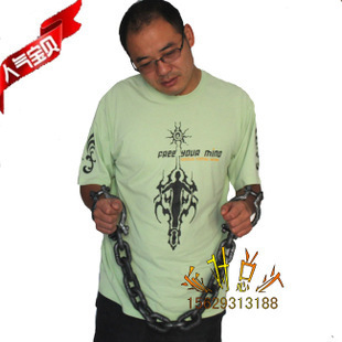 COS万圣节用品 圣诞节 酒吧用品 派对搞笑道具 监狱链条手铐