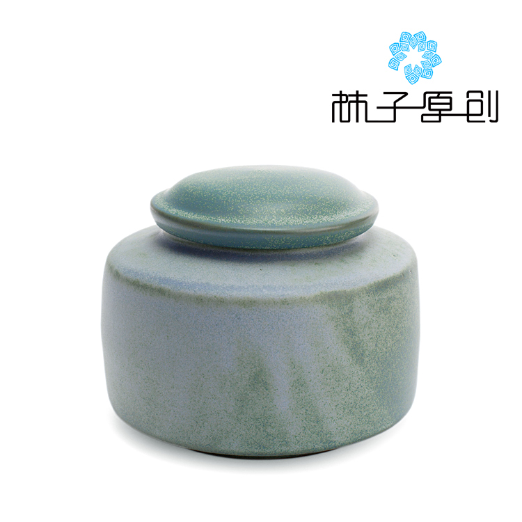 柿子 粗陶創意茶葉罐蘊香雅蘭手工陶瓷茶葉罐密封儲存罐包郵