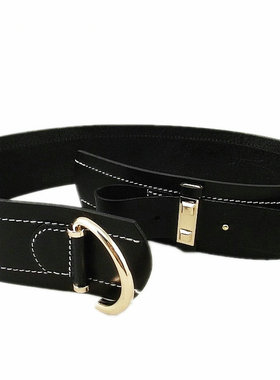 纯牛皮韩版百搭风羽绒服宽腰封