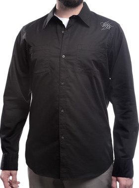 JINX正版 黑色个性LOGO衬衫