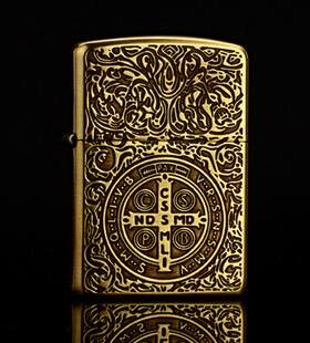 美国原装正品 ZIPPO打火机 纯铜盔甲康斯坦丁 限量珍藏 专柜正版
