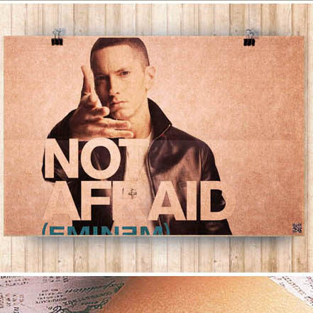 EMINEM海报痞子阿姆贴画画报RAP摇滚乐队牛皮纸定制怀旧复古风格