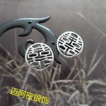 纯银曼谷手工耳钉