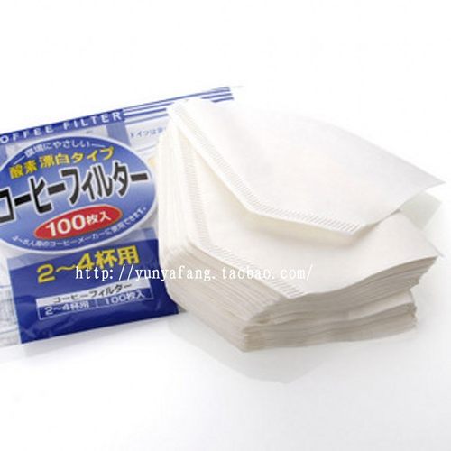 韵雅坊 102滤纸 美式咖啡壶 滴漏壶 过滤杯专用咖啡滤纸 漂白色